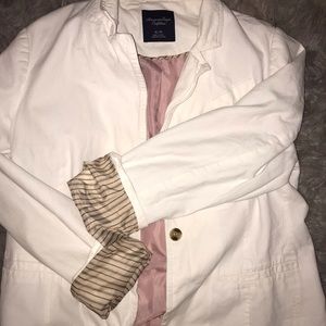 American Eagle White Blazer
